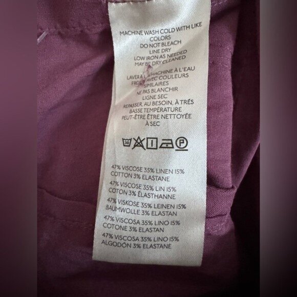 NWT Size 22W -The Colette Magic Fabric Crop Wide-Leg Pants by Maeve (NWT US$120) - Picture 9 of 16